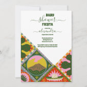 Invitation Coloré Super Fiesta Retro Baby shower mexicain (Devant)