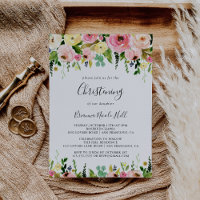 Coloré Tropical Automne Floral Christening