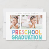 Invitation Colorée 2 Photo Primaire de l'école (Devant)