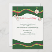 Invitation colorée à la fête de Noël (Devant)
