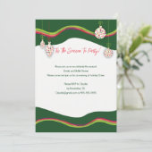 Invitation colorée à la fête de Noël (Debout devant)