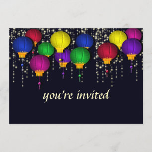 Invitation Colorée à la fête des Lanternes