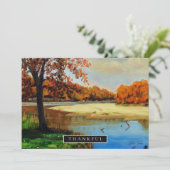 Invitation Colorée Blue and Orange Beach (Debout devant)