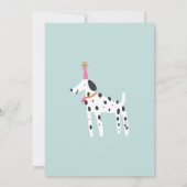 Invitation Colorée Chiens mignons photo Anniversaire (Dos)