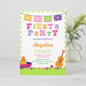 Invitation colorée d'anniversaire de partie de (Debout devant)