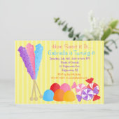 Invitation colorée de nombreux Anniversaires de en (Debout devant)