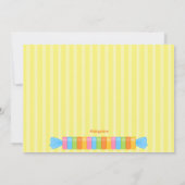 Invitation colorée de nombreux Anniversaires de en (Dos)