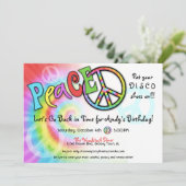 Invitation colorée de partie de PAIX (Debout devant)