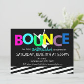 Invitation colorée de partie de rebond de (Debout devant)