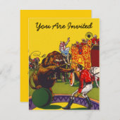 INVITATION COLORÉE D'INVITATION DE THÈME DE PARTIE (Devant / Derrière)