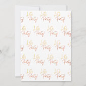 Invitation Colorée Fêtons la réception Décontractée Elopement (Dos)