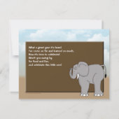 Invitation Colorée Jungle (Dos)