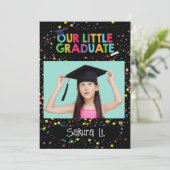 Invitation Colorée pour le Petit Diplômé (Debout devant)