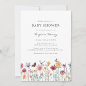 Invitation colorée pour une baby shower (Devant)