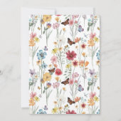 Invitation colorée pour une baby shower (Dos)