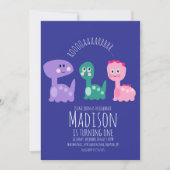 Invitation colorée pour une fête d'anniversaire de (Devant)