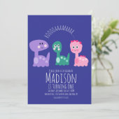 Invitation colorée pour une fête d'anniversaire de (Debout devant)