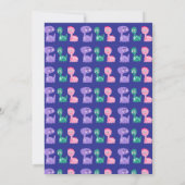 Invitation colorée pour une fête d'anniversaire de (Dos)