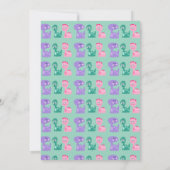 Invitation colorée pour une fête d'anniversaire de (Dos)