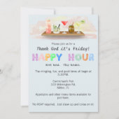 Invitation colorée pour une Happy Hour (Devant)