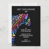 Invitation colorée Rainbow Jaguar Party (Devant)