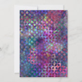 Invitation Colorée, Unique Graduation Party (Dos)