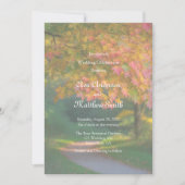 Invitation Colorful Autumn Day Wedding Celebration  (Devant)