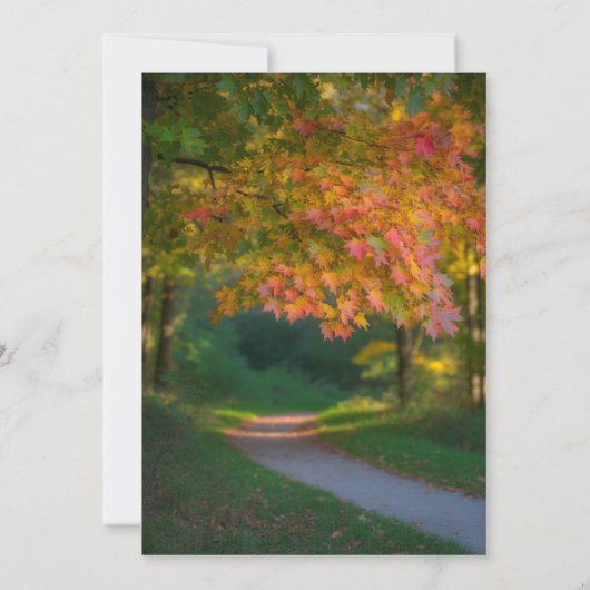 Invitation Colorful Autumn Day Wedding Shower (Dos)