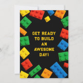 Invitation Colorful Block Birthday Party (Dos)