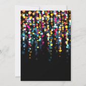 Invitation Colorful Bokeh Party Lights 90th Birthday Party (Dos)