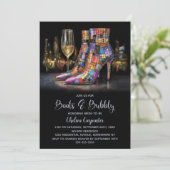 Invitation Colorful Boots and Bubbly Bridal Shower (Debout devant)