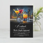 Invitation Colorful Cocktails Engagement Party (Debout devant)