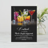 Invitation Colorful Cocktails Engagement Party (Debout devant)