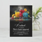 Invitation Colorful Cocktails Engagement Party (Debout devant)