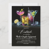 Invitation Colorful Cocktails Engagement Party (Devant)