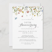 Invitation Colorful Dainty Wild 50e anniversaire Mariage (Devant)