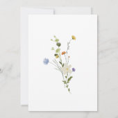 Invitation Colorful Dainty Wild 50e anniversaire Mariage (Dos)