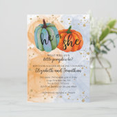 Invitation Colorful Fall Citrouilles Lui ou Elle Genre Reveil (Debout devant)