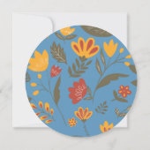 Invitation Colorful Fiesta Botanical 15e anniversaire Merci (Dos)