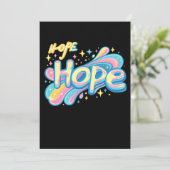 Invitation Colorful Hope Graffiti - Y2K Sparkle Aesthetic (Debout devant)