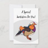 Invitation Colorful mandarin duck (Dos)