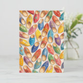 Invitation Colorful Moroccan Babouche Slippers (Debout devant)