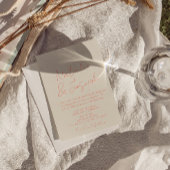 Invitation Colorful Pastel Écrit Whimsical Photo Mariage