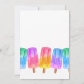 Invitation Colorful Popsicle Summer 5th Birthday (Dos)