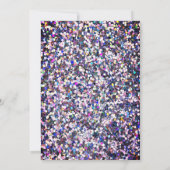 Invitation Colorful Sequins Rose Gold Dress 60th Birthday (Dos)