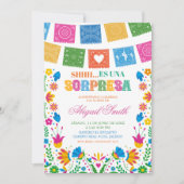 Invitation Colorful Talavera Mexican Fiesta SORPRESA Birthday (Devant)