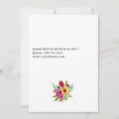 Invitation Colorful Tropical Floral Graduation Party (Dos)