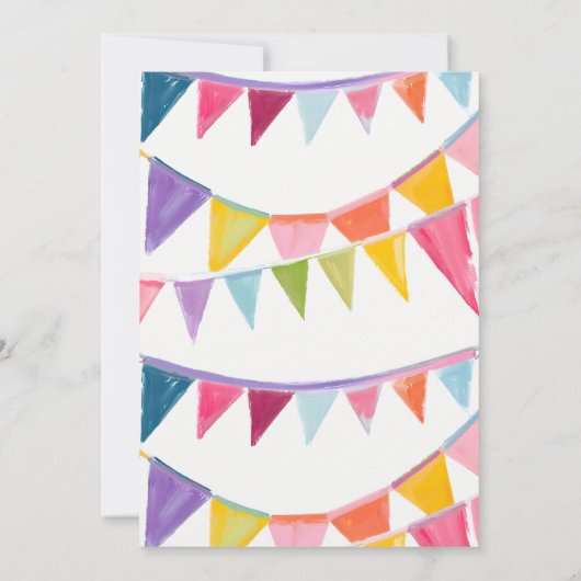 Invitation Colorful Twice the Fun Sibling Birthday  (Dos)