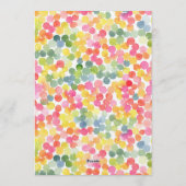 Invitation Colorful Watercolor Confetti Dots New Years Party (Dos)