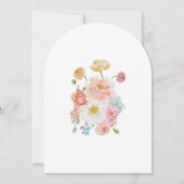 Invitation Colorful Watercolor Wildflower Arch Wedding (Dos)